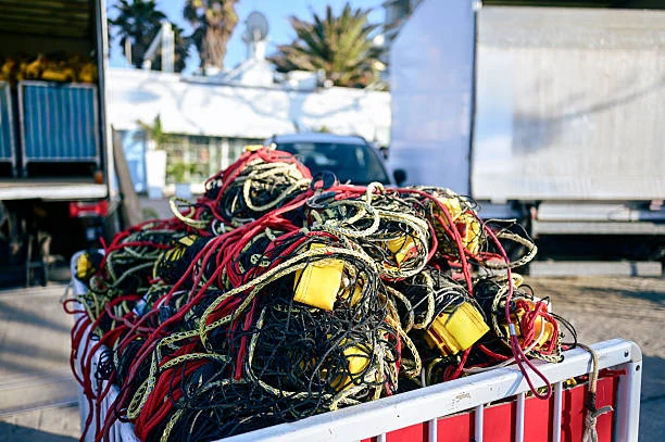 Heavy duty cargo net truck load securing
